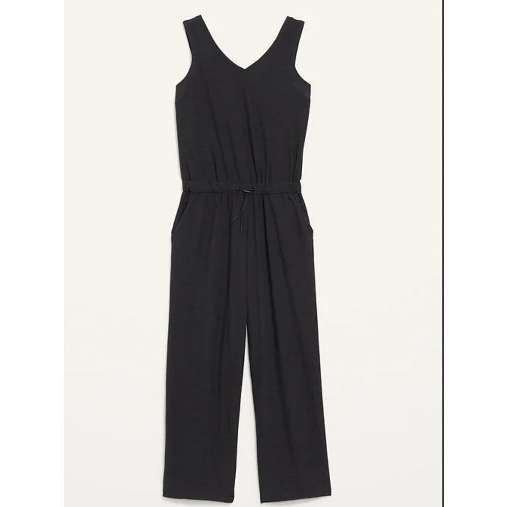 Old Navy Active Breath On‎ V-Neck Wide-Leg Jumpsuit Pull On Comfort Sz XXL